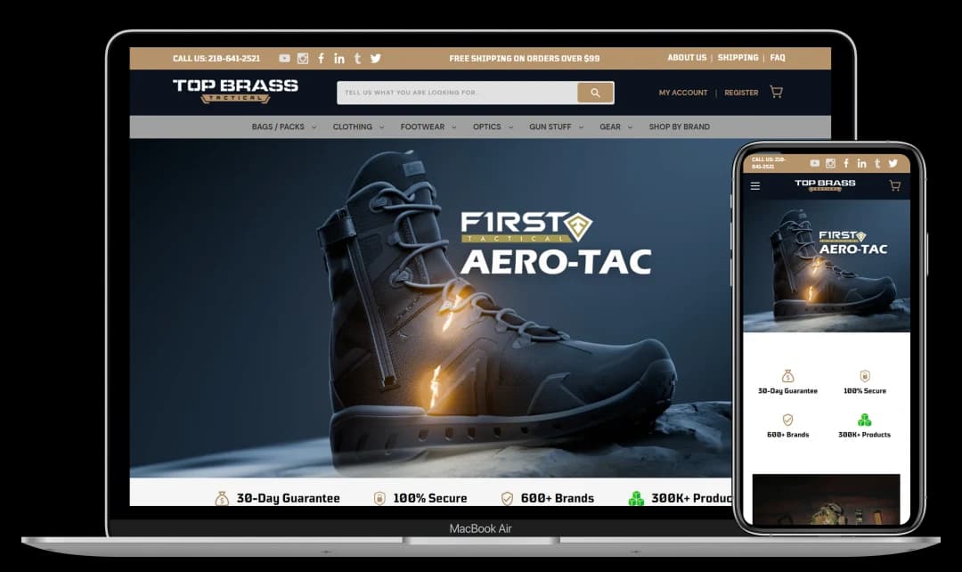 BigCommerce eCommerce store example